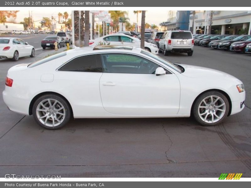 Glacier White Metallic / Black 2012 Audi A5 2.0T quattro Coupe