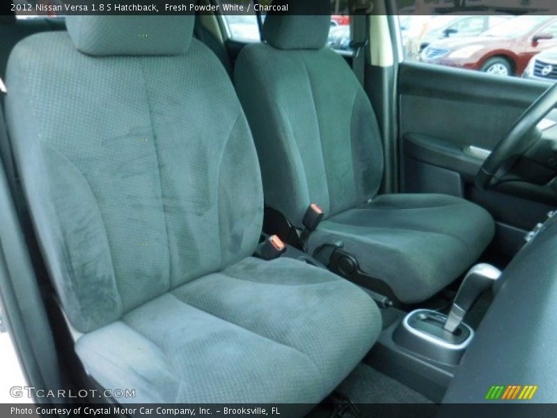Fresh Powder White / Charcoal 2012 Nissan Versa 1.8 S Hatchback
