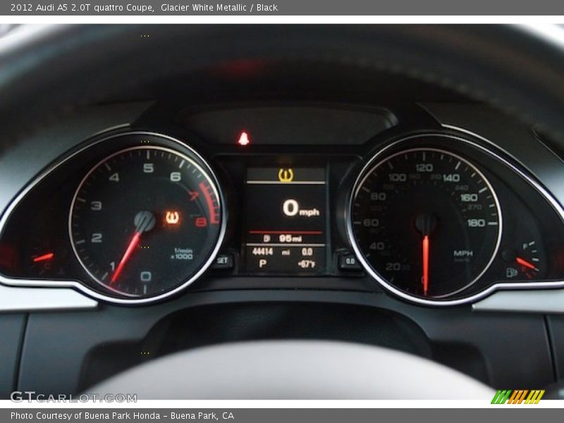 Glacier White Metallic / Black 2012 Audi A5 2.0T quattro Coupe