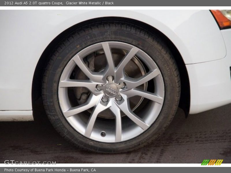 Glacier White Metallic / Black 2012 Audi A5 2.0T quattro Coupe