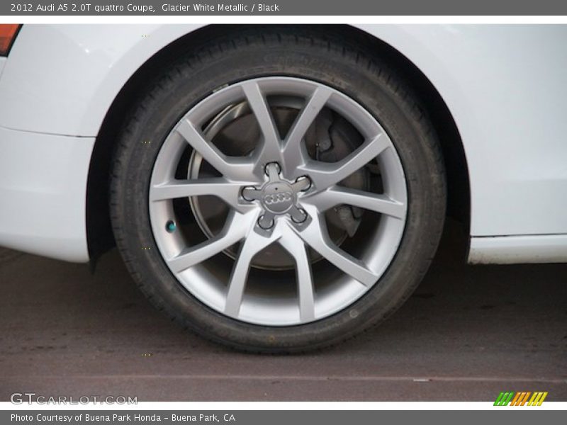 Glacier White Metallic / Black 2012 Audi A5 2.0T quattro Coupe