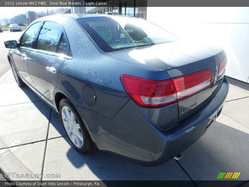 Steel Blue Metallic / Light Camel 2012 Lincoln MKZ FWD