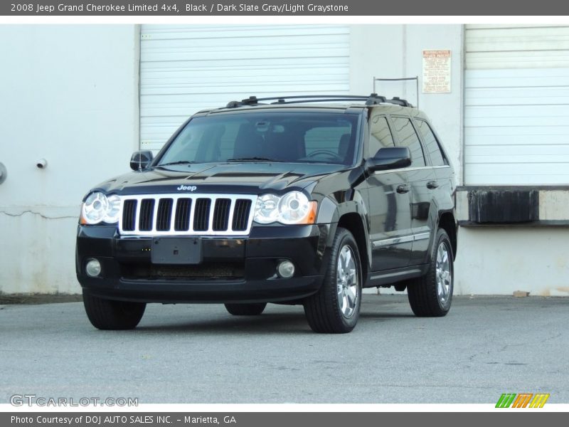 Black / Dark Slate Gray/Light Graystone 2008 Jeep Grand Cherokee Limited 4x4