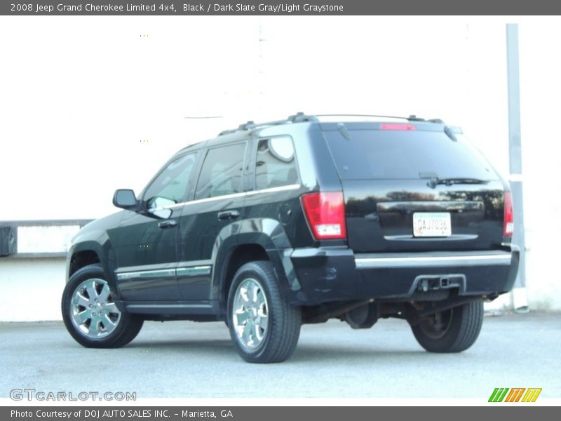 Black / Dark Slate Gray/Light Graystone 2008 Jeep Grand Cherokee Limited 4x4