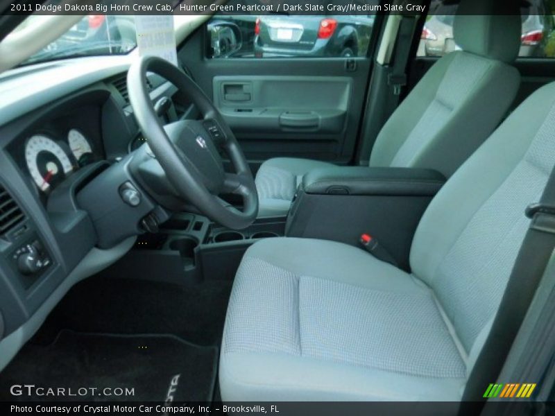 Hunter Green Pearlcoat / Dark Slate Gray/Medium Slate Gray 2011 Dodge Dakota Big Horn Crew Cab