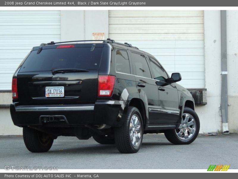 Black / Dark Slate Gray/Light Graystone 2008 Jeep Grand Cherokee Limited 4x4