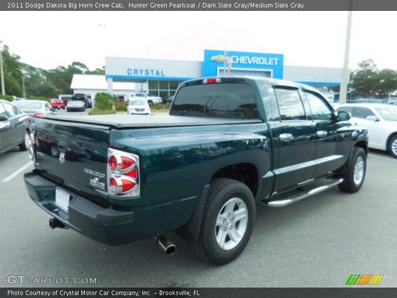 Hunter Green Pearlcoat / Dark Slate Gray/Medium Slate Gray 2011 Dodge Dakota Big Horn Crew Cab