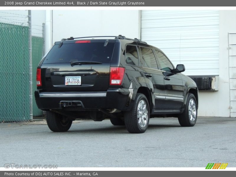 Black / Dark Slate Gray/Light Graystone 2008 Jeep Grand Cherokee Limited 4x4