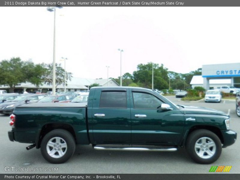 Hunter Green Pearlcoat / Dark Slate Gray/Medium Slate Gray 2011 Dodge Dakota Big Horn Crew Cab