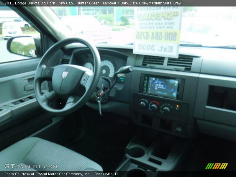 Hunter Green Pearlcoat / Dark Slate Gray/Medium Slate Gray 2011 Dodge Dakota Big Horn Crew Cab