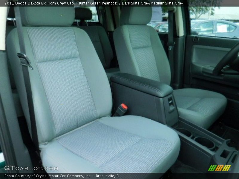 Hunter Green Pearlcoat / Dark Slate Gray/Medium Slate Gray 2011 Dodge Dakota Big Horn Crew Cab