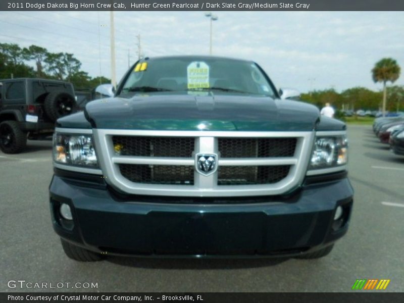 Hunter Green Pearlcoat / Dark Slate Gray/Medium Slate Gray 2011 Dodge Dakota Big Horn Crew Cab