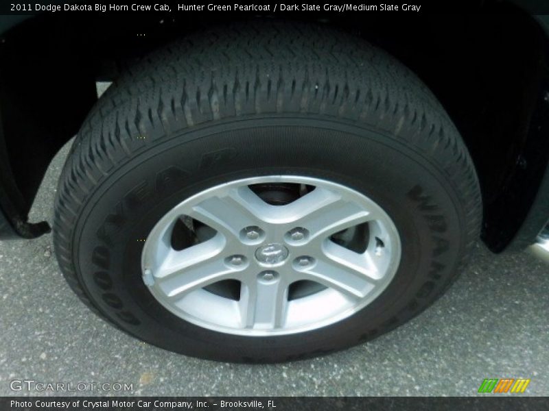 Hunter Green Pearlcoat / Dark Slate Gray/Medium Slate Gray 2011 Dodge Dakota Big Horn Crew Cab