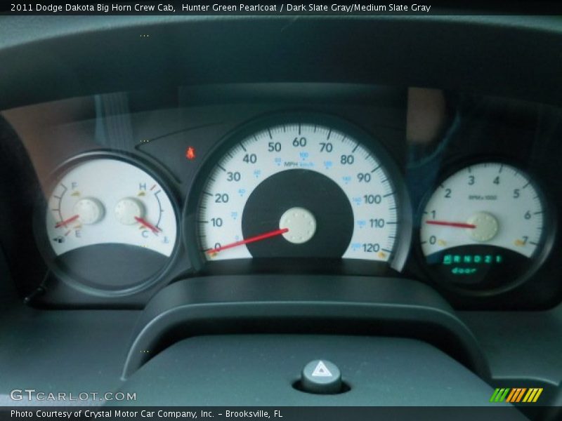 Hunter Green Pearlcoat / Dark Slate Gray/Medium Slate Gray 2011 Dodge Dakota Big Horn Crew Cab