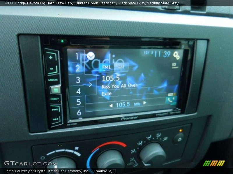 Hunter Green Pearlcoat / Dark Slate Gray/Medium Slate Gray 2011 Dodge Dakota Big Horn Crew Cab