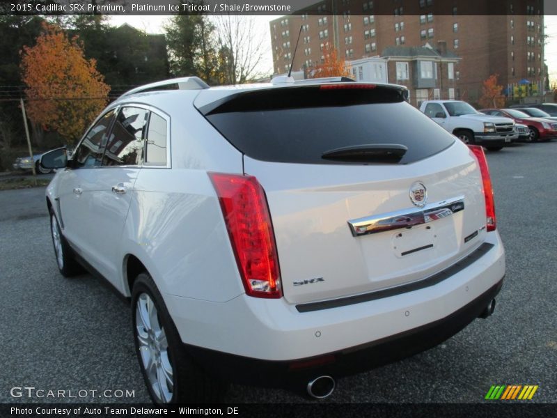 Platinum Ice Tricoat / Shale/Brownstone 2015 Cadillac SRX Premium