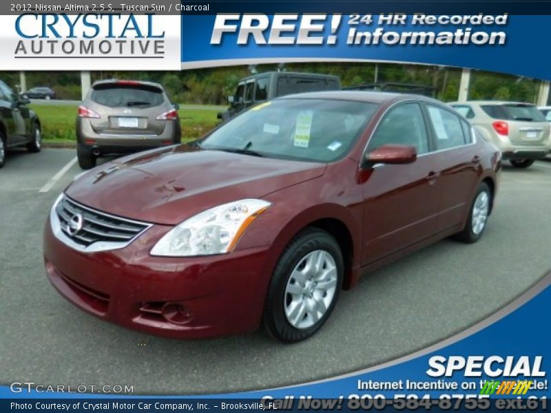 Tuscan Sun / Charcoal 2012 Nissan Altima 2.5 S