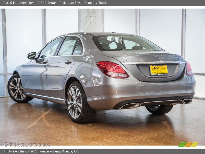 Palladium Silver Metallic / Black 2016 Mercedes-Benz C 300 Sedan