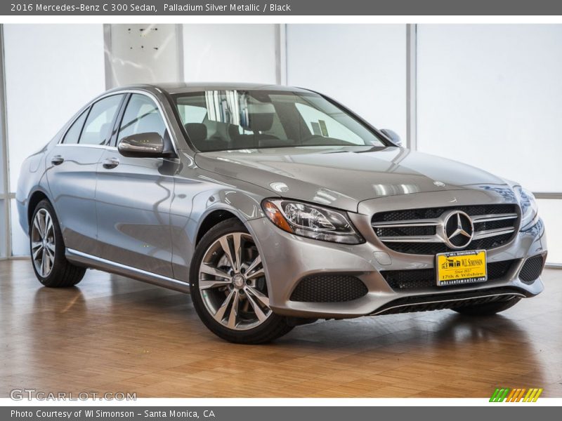 Palladium Silver Metallic / Black 2016 Mercedes-Benz C 300 Sedan