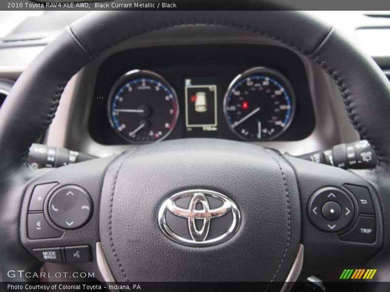 Black Currant Metallic / Black 2016 Toyota RAV4 XLE AWD