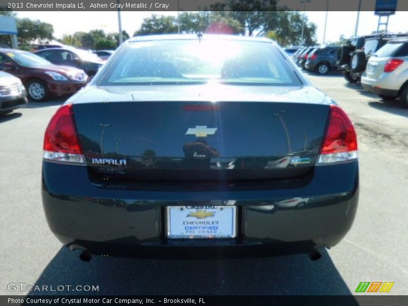 Ashen Gray Metallic / Gray 2013 Chevrolet Impala LS