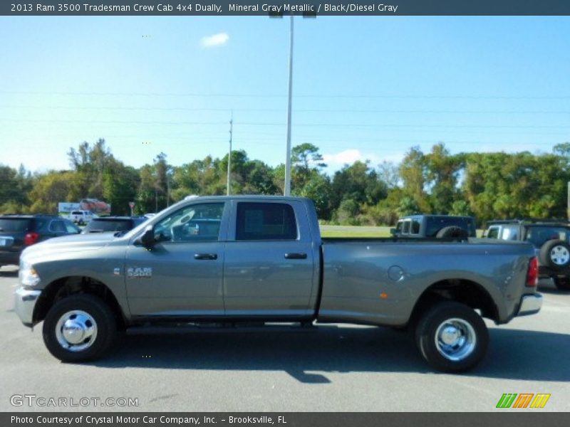 Mineral Gray Metallic / Black/Diesel Gray 2013 Ram 3500 Tradesman Crew Cab 4x4 Dually