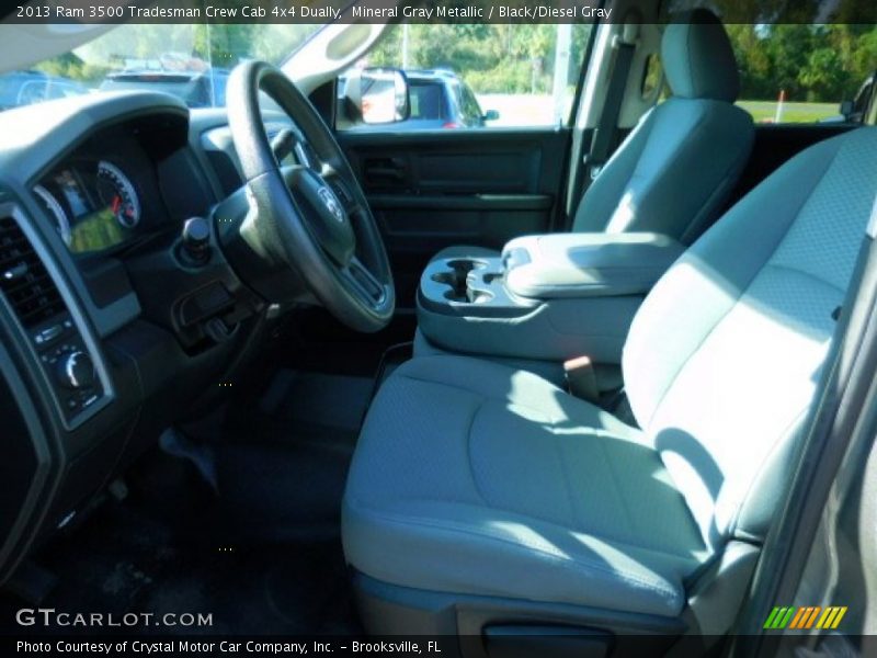 Mineral Gray Metallic / Black/Diesel Gray 2013 Ram 3500 Tradesman Crew Cab 4x4 Dually