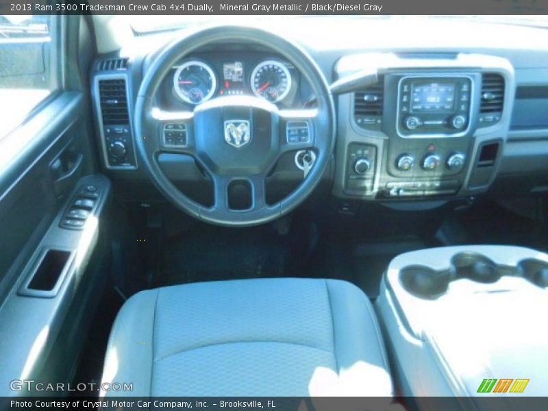 Mineral Gray Metallic / Black/Diesel Gray 2013 Ram 3500 Tradesman Crew Cab 4x4 Dually