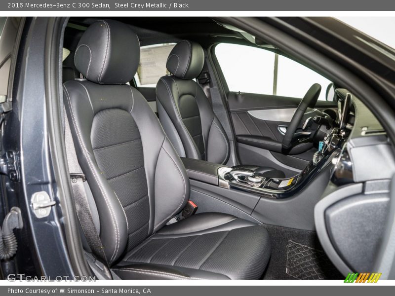 Steel Grey Metallic / Black 2016 Mercedes-Benz C 300 Sedan