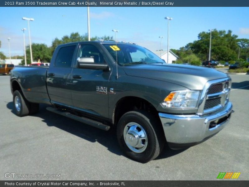 Mineral Gray Metallic / Black/Diesel Gray 2013 Ram 3500 Tradesman Crew Cab 4x4 Dually