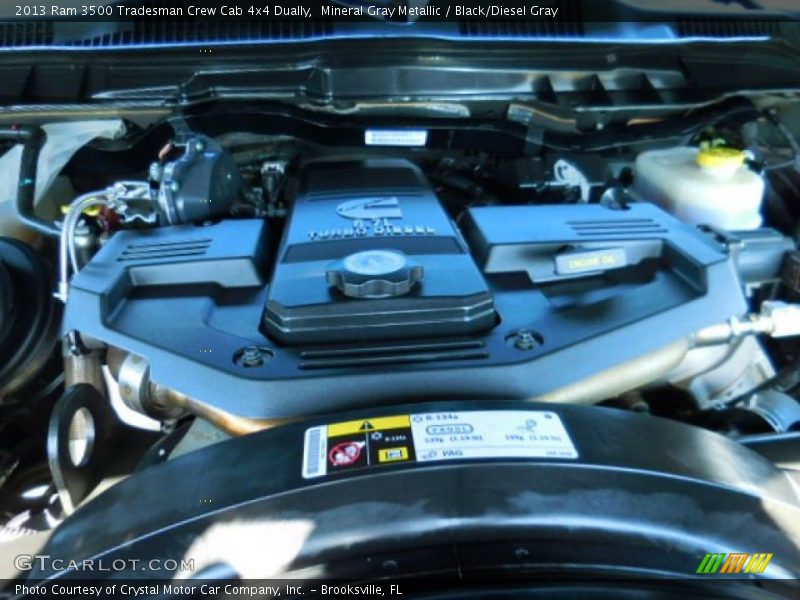 Mineral Gray Metallic / Black/Diesel Gray 2013 Ram 3500 Tradesman Crew Cab 4x4 Dually
