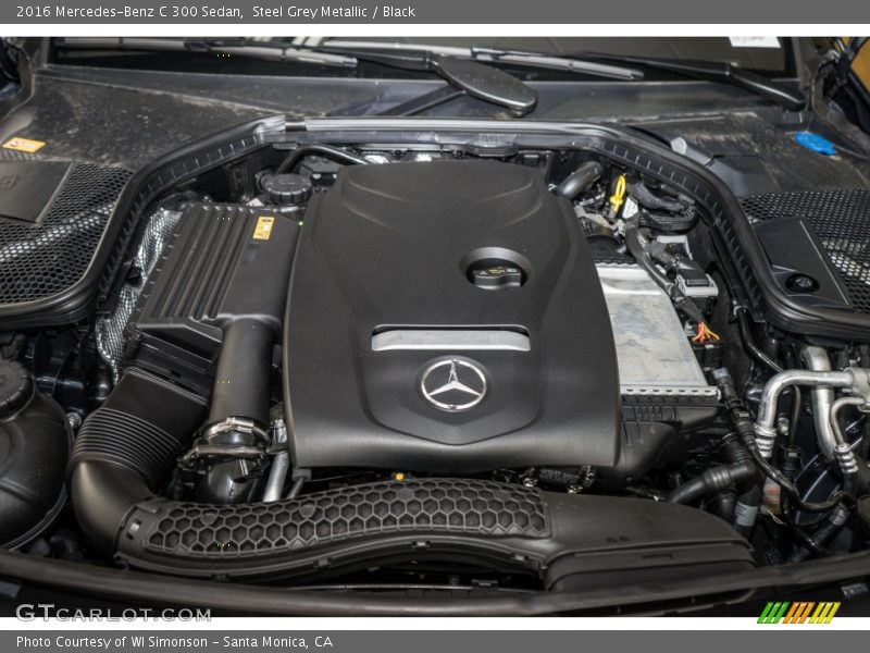 Steel Grey Metallic / Black 2016 Mercedes-Benz C 300 Sedan