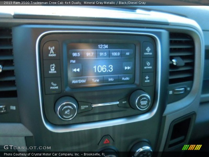 Mineral Gray Metallic / Black/Diesel Gray 2013 Ram 3500 Tradesman Crew Cab 4x4 Dually