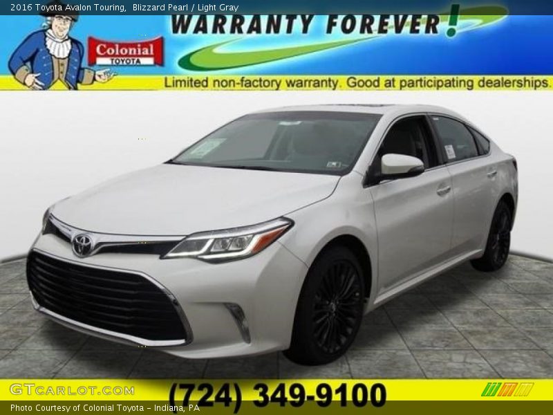 Blizzard Pearl / Light Gray 2016 Toyota Avalon Touring