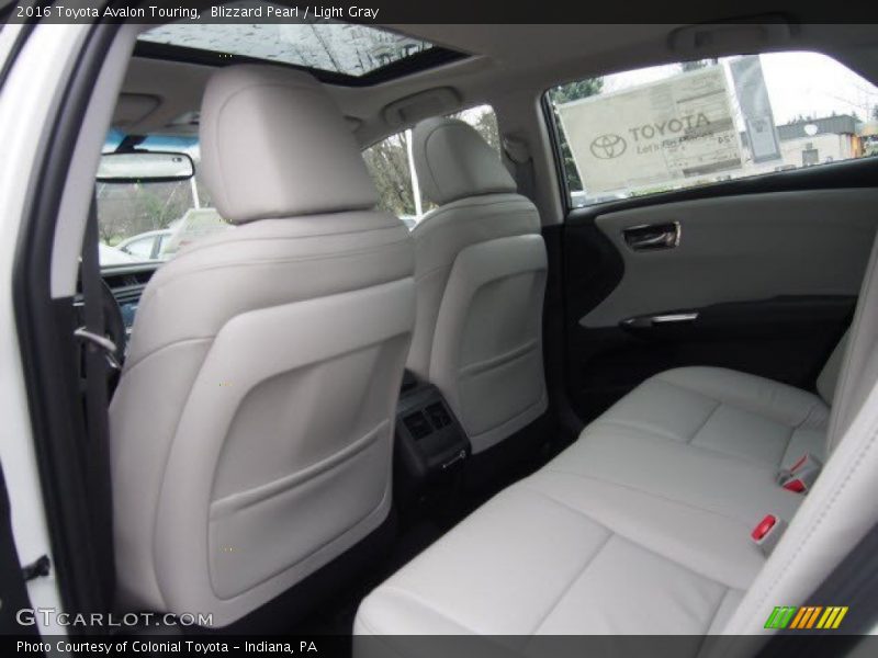 Rear Seat of 2016 Avalon Touring