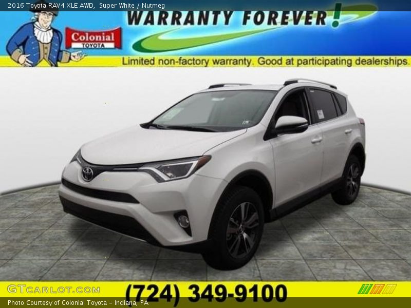 Super White / Nutmeg 2016 Toyota RAV4 XLE AWD