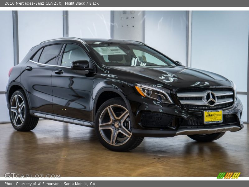Night Black / Black 2016 Mercedes-Benz GLA 250