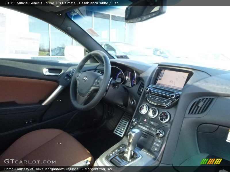 Casablanca White / Tan 2016 Hyundai Genesis Coupe 3.8 Ultimate