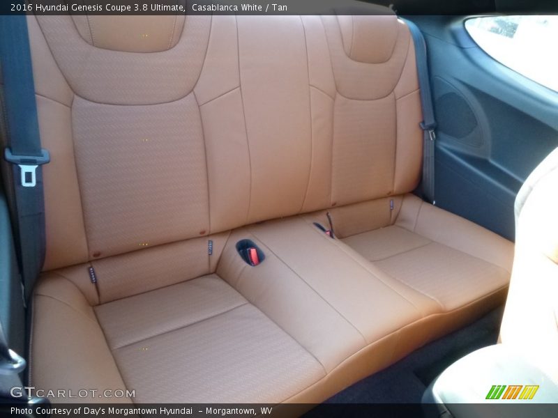 Rear Seat of 2016 Genesis Coupe 3.8 Ultimate