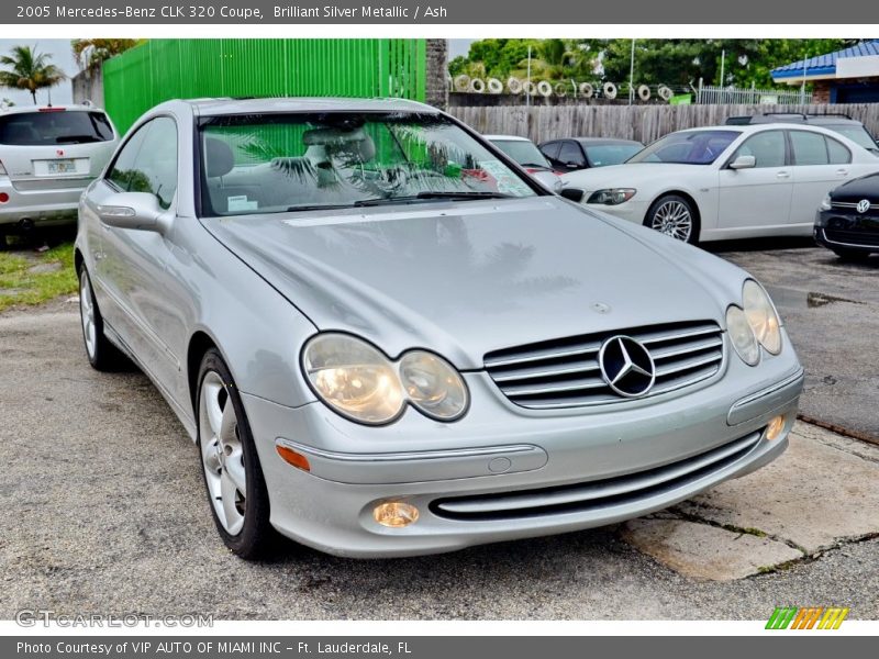 Brilliant Silver Metallic / Ash 2005 Mercedes-Benz CLK 320 Coupe