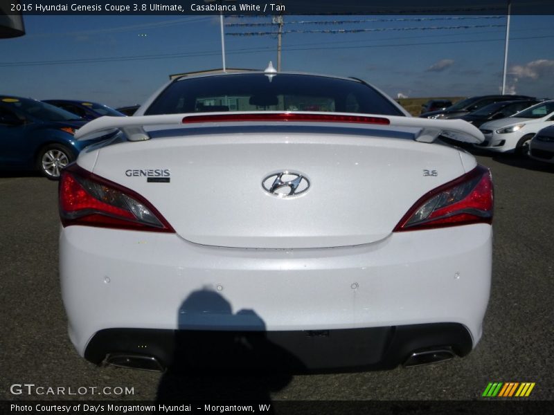 Casablanca White / Tan 2016 Hyundai Genesis Coupe 3.8 Ultimate