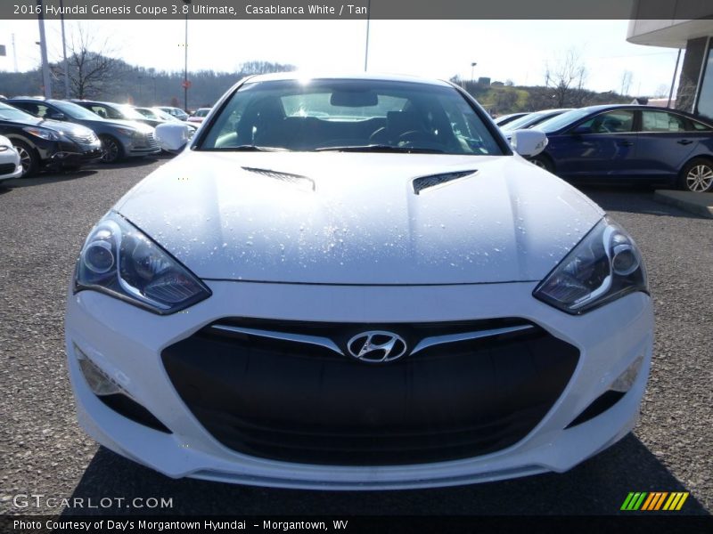 Casablanca White / Tan 2016 Hyundai Genesis Coupe 3.8 Ultimate