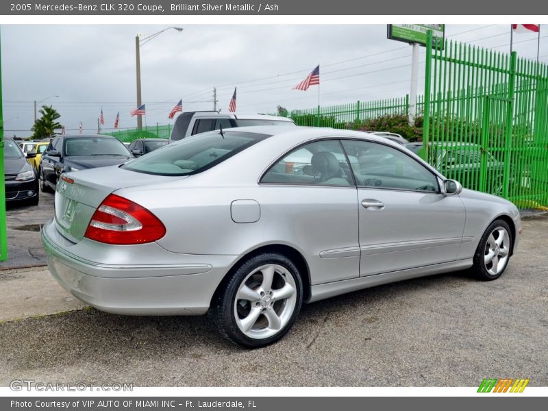 Brilliant Silver Metallic / Ash 2005 Mercedes-Benz CLK 320 Coupe