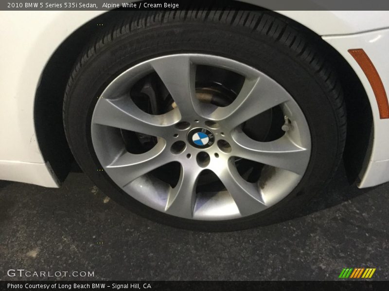 Alpine White / Cream Beige 2010 BMW 5 Series 535i Sedan