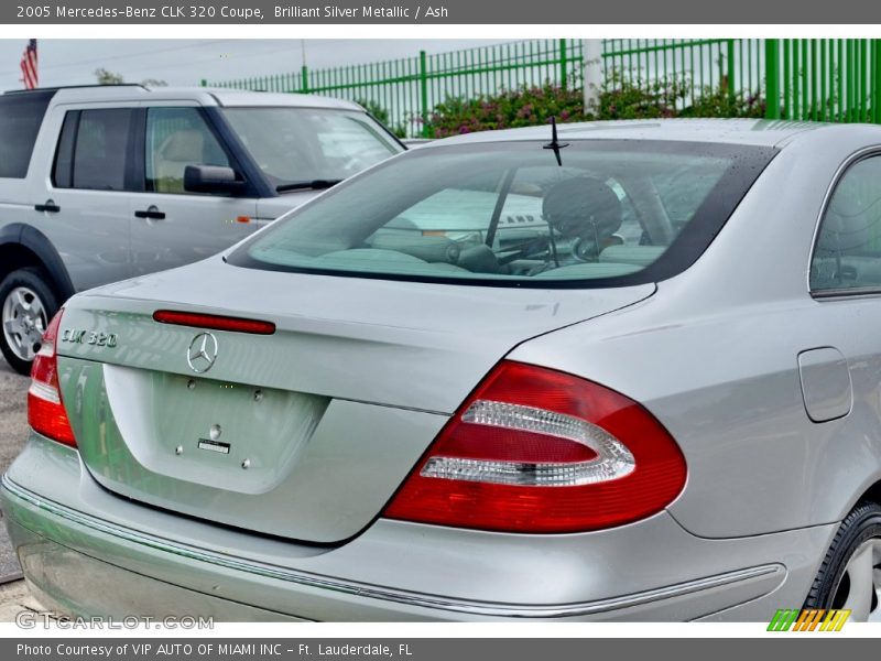 Brilliant Silver Metallic / Ash 2005 Mercedes-Benz CLK 320 Coupe