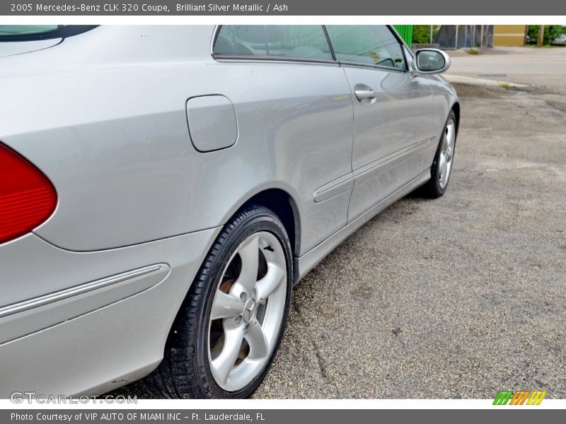 Brilliant Silver Metallic / Ash 2005 Mercedes-Benz CLK 320 Coupe