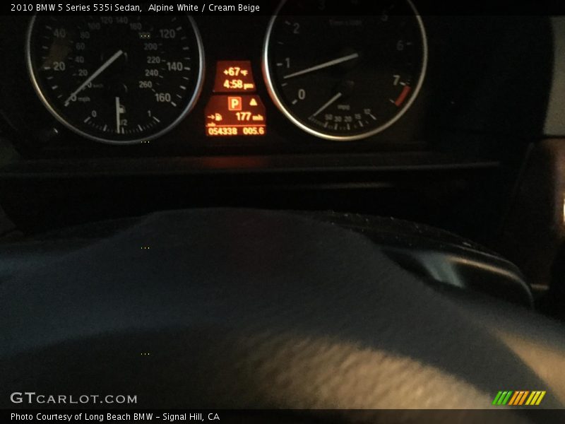 Alpine White / Cream Beige 2010 BMW 5 Series 535i Sedan