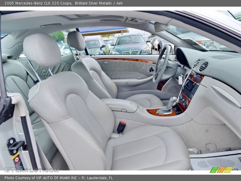 Brilliant Silver Metallic / Ash 2005 Mercedes-Benz CLK 320 Coupe