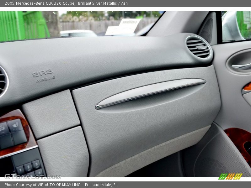 Brilliant Silver Metallic / Ash 2005 Mercedes-Benz CLK 320 Coupe