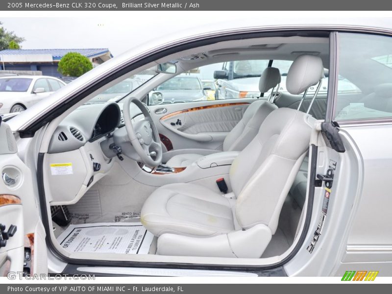Brilliant Silver Metallic / Ash 2005 Mercedes-Benz CLK 320 Coupe
